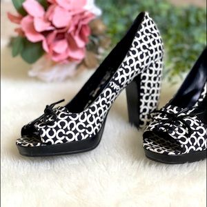 Coach Open-Toe Heels Size 8
